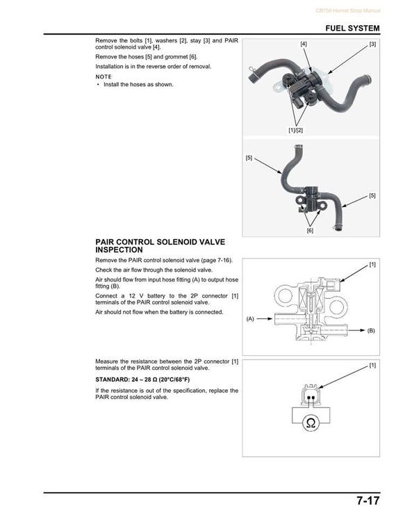 2023 Honda Hornet CB750 CB750A CB 750 Service Manual - Etsy