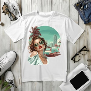 Blonde Woman, Vintage Style T-Shirts