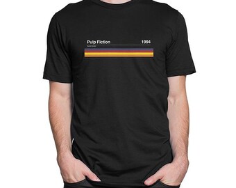 Pulp Fiction (1994) - Camiseta com paleta de cores de cinema | Tamanhos XXS a 5XL