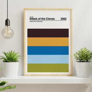 Star Wars | Episode II Attack of the Clones - Minimalist Cinema Poster (A4/A3)