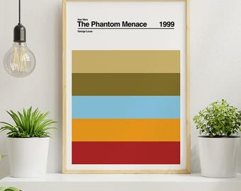 Star Wars | Episode I The Phantom Menace  - Minimalist Cinema Poster (A4/A3)