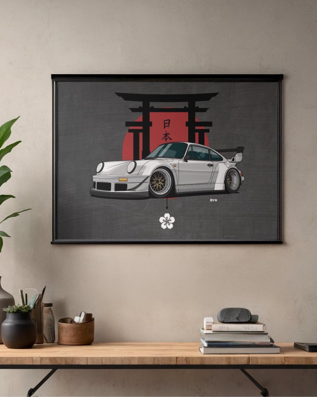 Porsche RWB Poster – JDM Car Wall Art – Japanese Car Poster – Drift Car ...