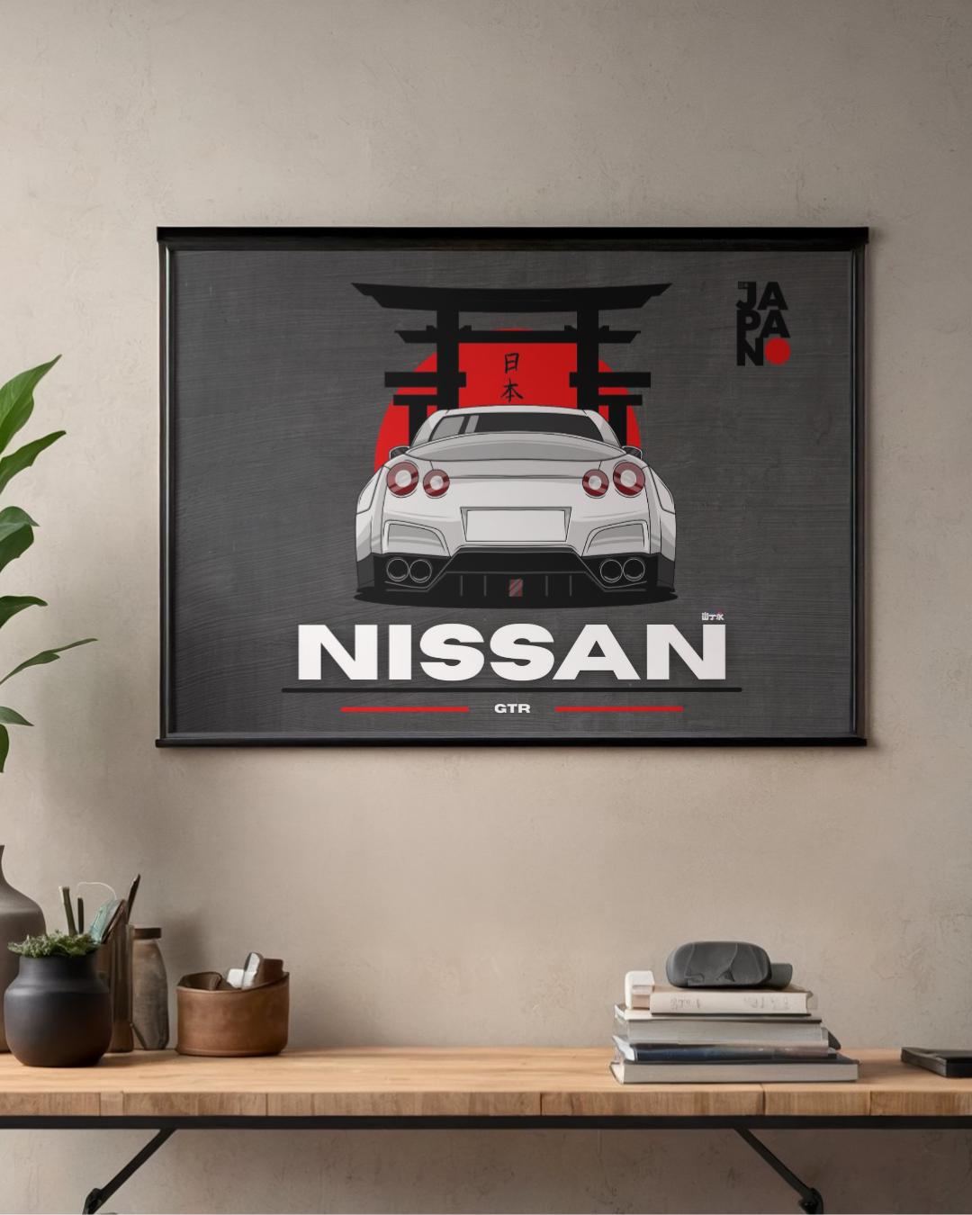 Nissan GTR R35 Poster – JDM Car Wall Art – Japanese Car Poster – Drift ...