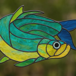 Stained Glass pattern Real Fish #1 Tarpon