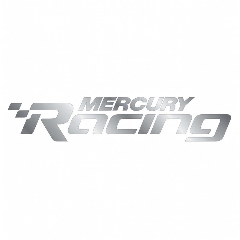 Mercury Racing Patch 10in X 1.98in Mercury Racing Racing Logo Cut From Permanent Exterior ...