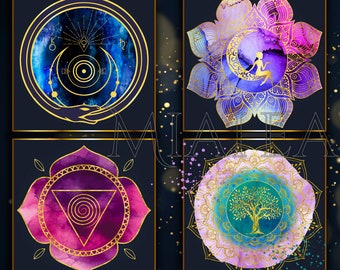 Custom made Sacred Geometry Logo, Mystical logo design, Spiritual Logo, Wellness Logo, Unique Logo Design, Life Coaching logo, Feminine logo