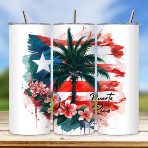 Puerto Rico Tumbler: Boricua Coqui 20oz Sublimation Design (Digital Download)