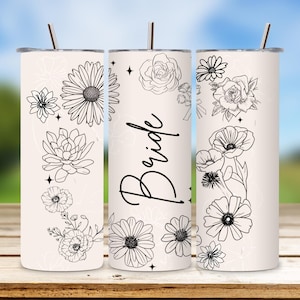 Bachelorette Tumbler Wrap, Bride 20oz Skinny Png, Party Favor Design, Sublimation Download, Straight Tumbler Wrap, Wedding Gift Png