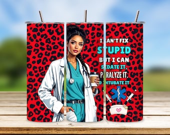 Funny Nurse Tumbler Wrap: Sarcastic PNG Design (Instant Download)