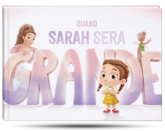 Livre personnalisé pour Maman + 1 Enfant - Quand Soizic sera grande - Hourra Héros