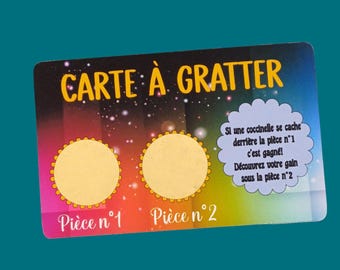Scratch card for advertisement