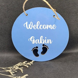 baby birth welcome plaque