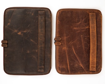 Personalized Leather MacBook 13'' Case, MacBook Sleeve, Leather Laptop Case, Laptop Sleeve Fits 13", Father's Day Gift, Genuine Leather Gift