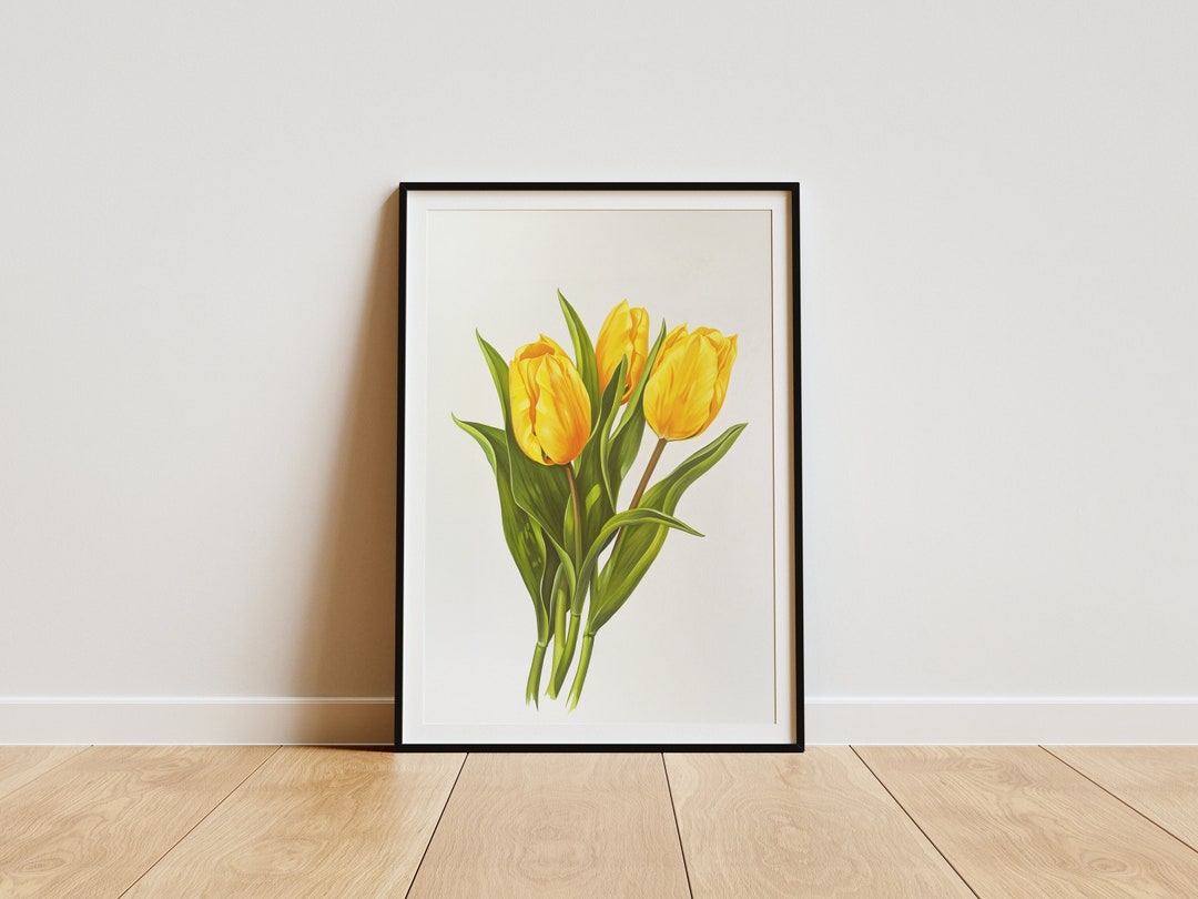 Tulips Wall Decor PRINTABLE Nature Wall Art Floral Art Flowers Digital ...