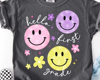 Preppy Back To School Png Sublimationsdesign, Erste Klasse Png, Zurück in der Schule Png, Erster Schultag Png, Schulnote Png, Lehrer Png