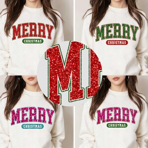 Christmas Glitter Png, Merry Christmas Png, Retro Christmas Png, Faux Sequin Christmas Png, Santa Claus PNG Christmas Png Bundle Sublimation