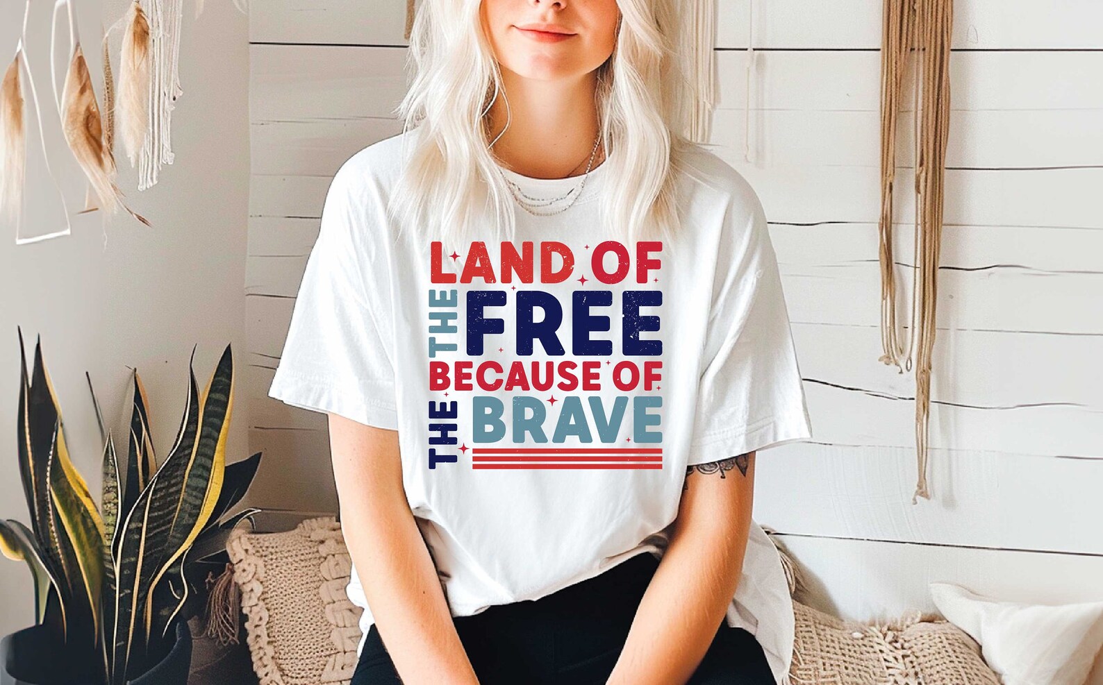 Land of the Free Because of the Brave SVG PNG, Memorial Day Svg ...