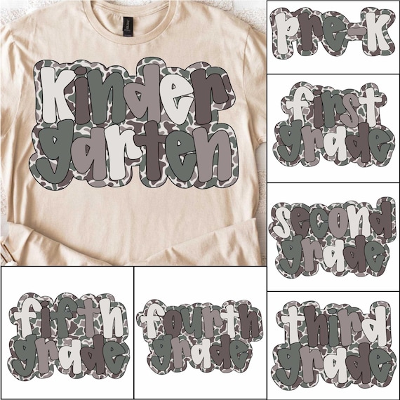 Camo Back to School Bundle PNG, Back to School Png, First Day of School Png, Preppy Back to School, Boys Back To School Sublimation Design