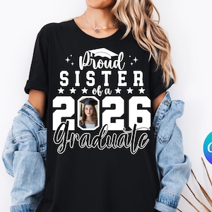 Proud 2026 Graduate Customize, Graduation Svg, Proud Senior Svg, Senior Family Svg, Graduate Svg, 2026 Graduation Photo, DIY, Canva Editable image 4