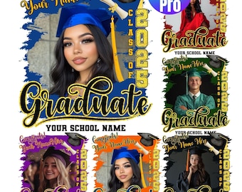 Examen 2025 Canva-mall, anpassningsbar grattis-mall för examen 2025, foto för examen 2025, personligt foto för examen 2025