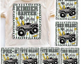 Preppy Back to School Bundle for Boys PNG Designs, Camo Back to School PNG, School Boy Png, School Boy Truck Png, 1st 2nd Grade Sublimation