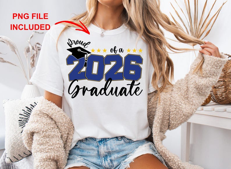 Szablon do edycji CANVA na ukończenie szkoły w 2026 r., SVG PNG na ukończenie szkoły w 2026 r., Spersonalizowane zdjęcie absolwenta w 2026 r. w formacie SVG, Dumna rodzina absolwenta w formacie SVG zdjęcie 6