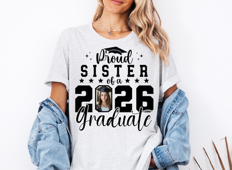 Proud 2026 Graduate Customize, Graduation Svg, Proud Senior Svg, Senior Family Svg, Graduate Svg, 2026 Graduation Photo, DIY, Canva Editable image 3