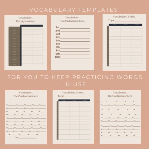 Printable Language Learning Planner, Study Notebook for Language ...