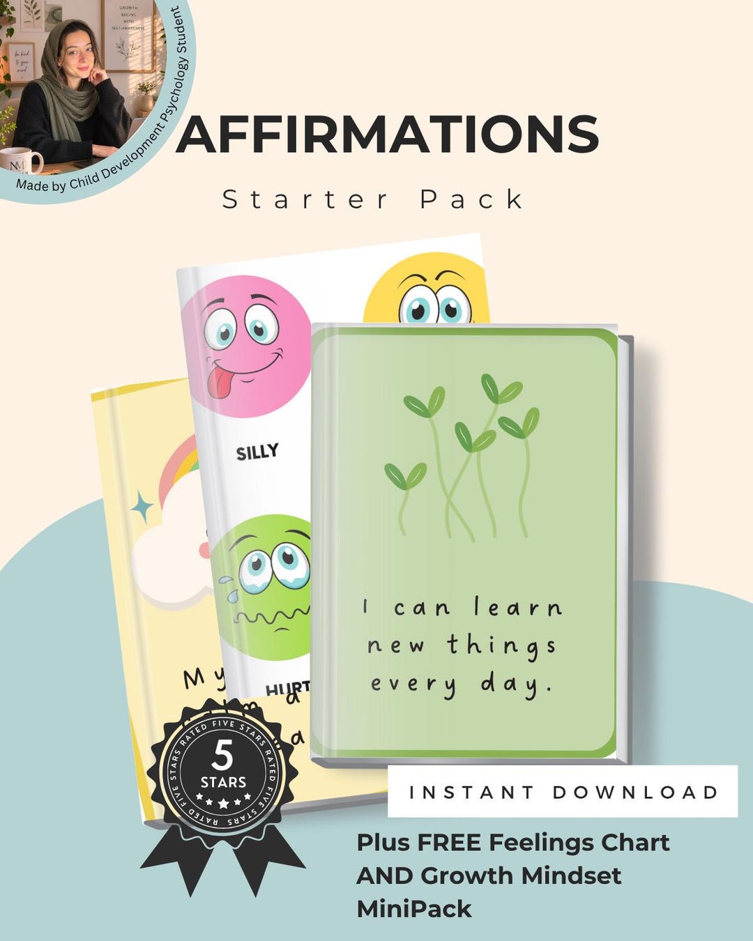 Printable Positive Affirmation Cards, Children Affirmation, Tools for ...