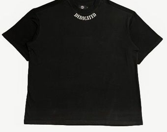 Oversized T-shirt with neckline logo