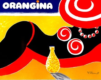 Orangina, Am Strand – Bernard Villemot