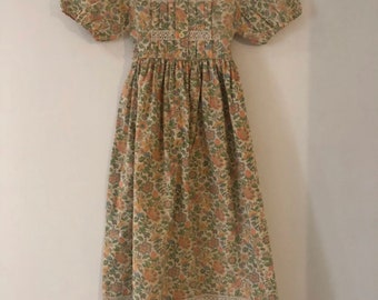 vintage French girls cotton dress