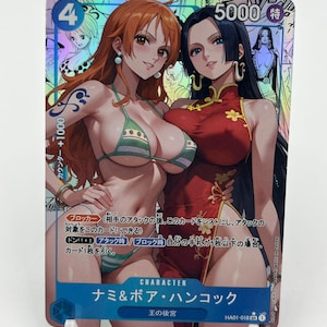 Nami & Boa hancock EINZELSTÜCK Benutzerdefinierte Sexy Göttin Waifu Anime Doujin Karte Bikini sexy