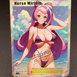 Infirmière Miriam Bikini Doujin Card Trainer Bikini Series Goddess Story Waifu Custom DIY pokémon