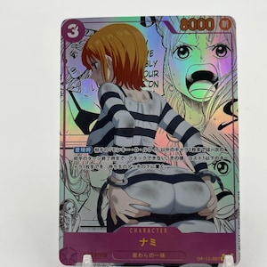 Nami ONE PIECE Diosa Sexy Personalizada Waifu Anime Doujin Tarjeta sexy