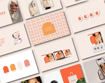 Custom Brand Style Guide: Logo Design, Business Branding Kit
