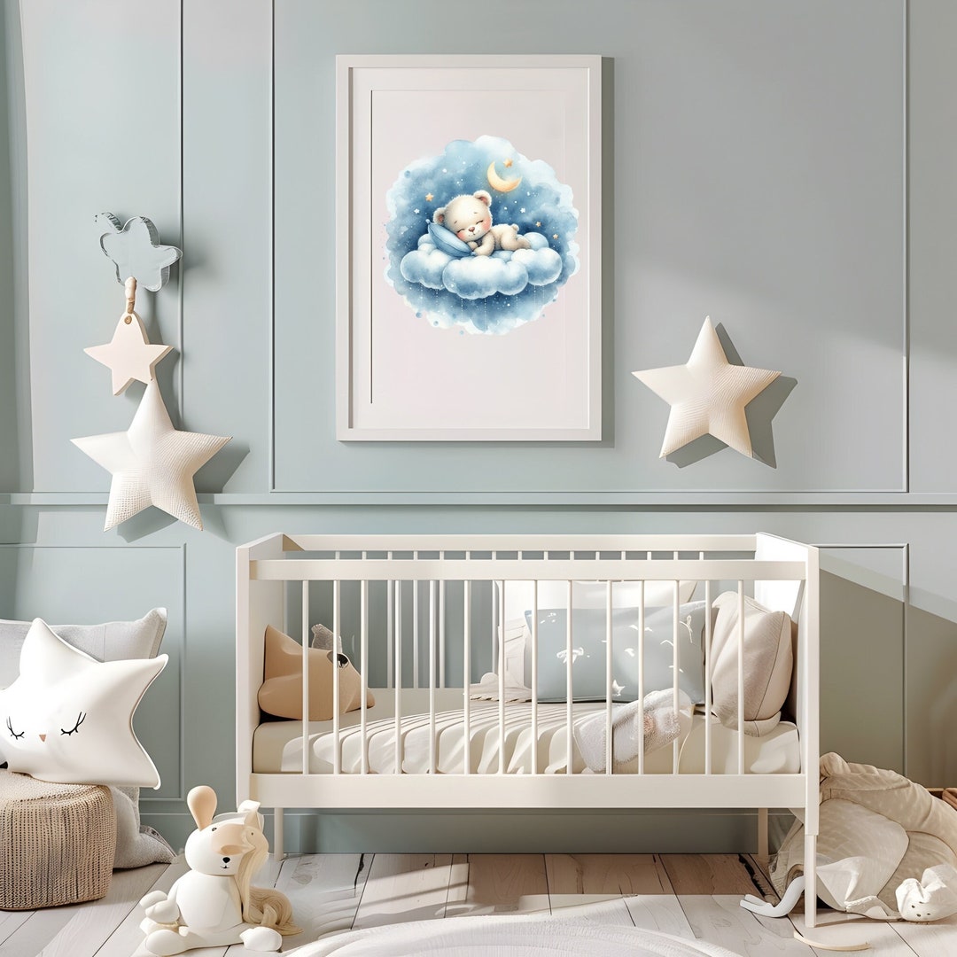 Teddy Bear Personalized Nursery Art