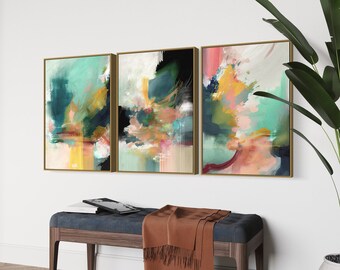 Modern Bright Natural Abstract Art Print, Minimalist Contemporary Wall Art for Eclectic Spaces, Abstract Nature Art Print