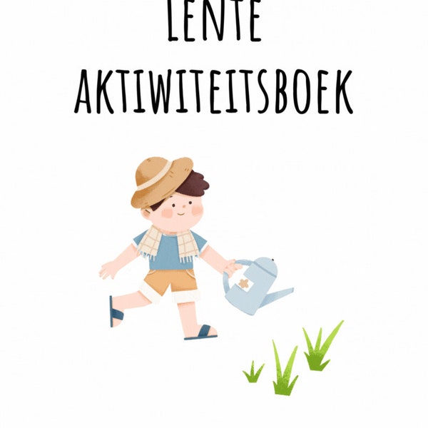 Kleurvolle Oulike Prettige Lente Aktiwiteitsboek Vir Kinders