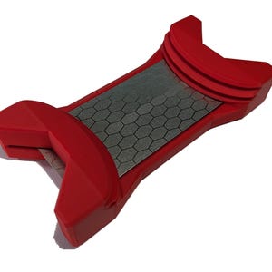 Knife Sharpener with Two level Angle Guide and Diamond Sharpening Plate + Extra Plate