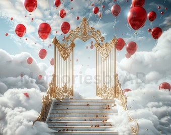 Red Balloon Memorial PNG, Pdf, Memorial PNG, Rest in Peace Template, RIP, Memorial, Baby Shower