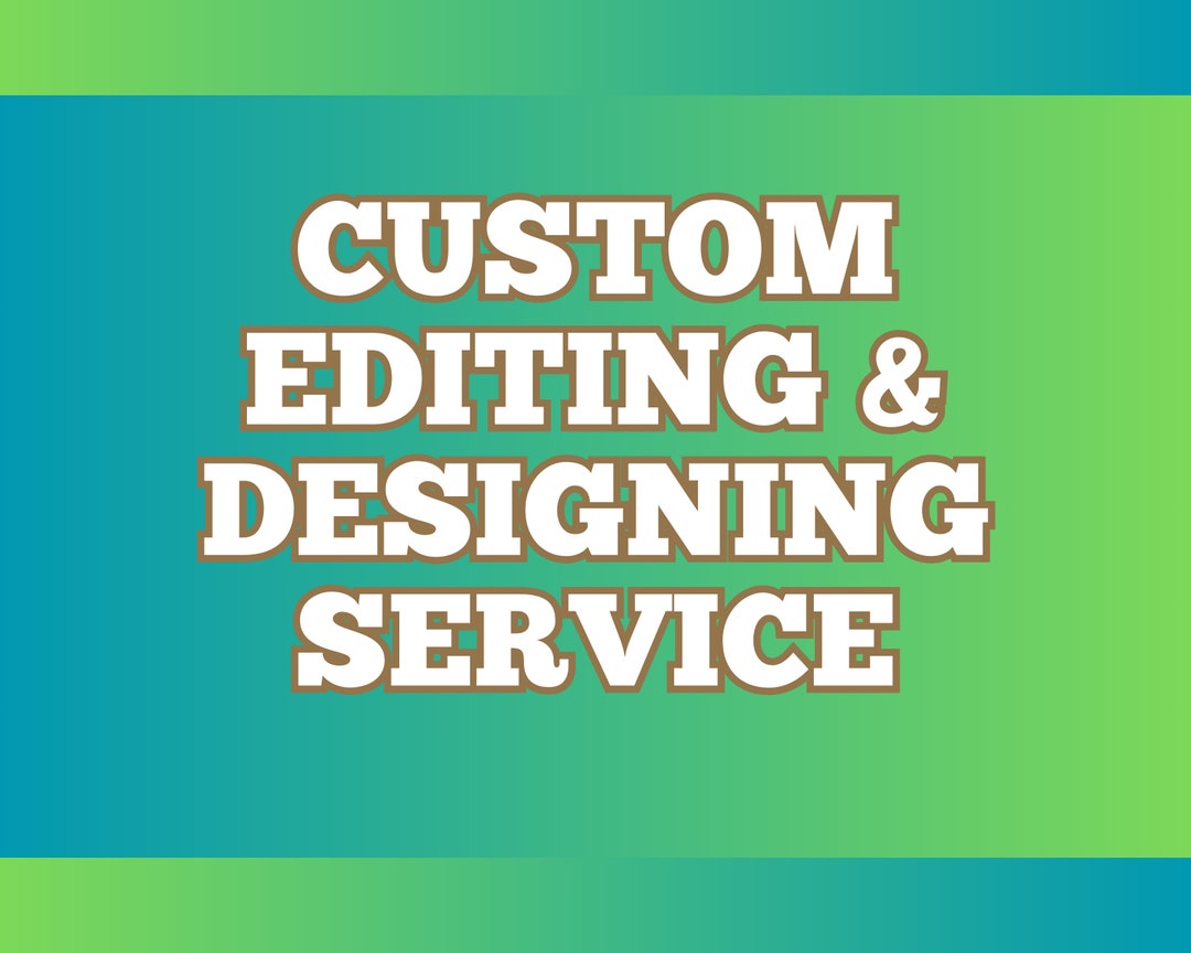 Personalized Digital, Custom Design Service, Purchase Together With Any ...