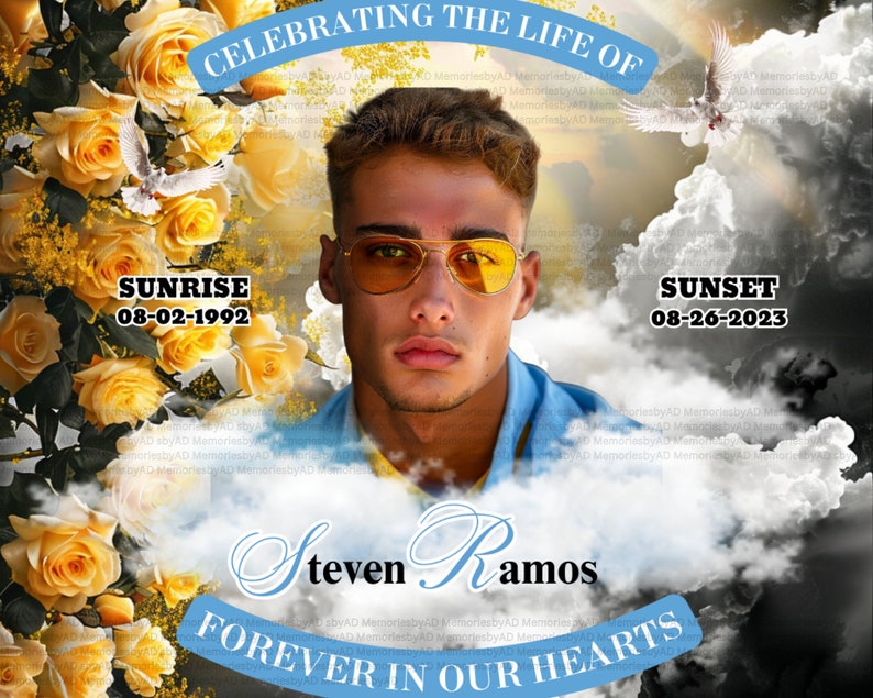 Editable Canva Memorial Template Memorial Button Template Digital Editable Canva Memorial Template Memorial Button Template Digital