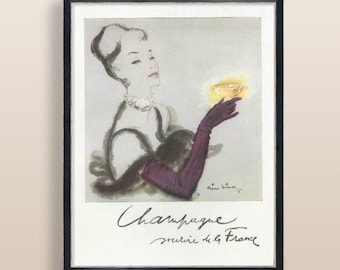 オリジナル ヴィンテージ フランス ランスタン テタンジェ シャンパン