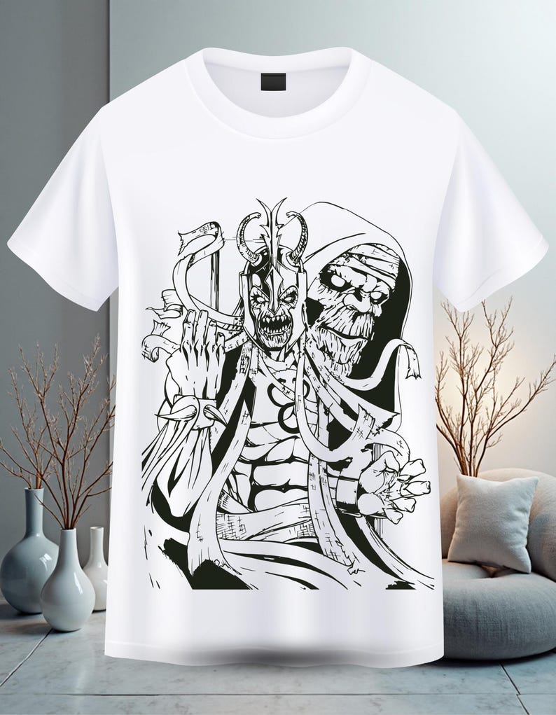 T-shirt Mumm-Ra  Thundercats designs a vintage poster style.
