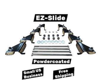 EZ-Slide™ Quickjack Caster Wheel Kit! Heavy Duty 8ga Powdercoated Steel! Small Midwest Business!