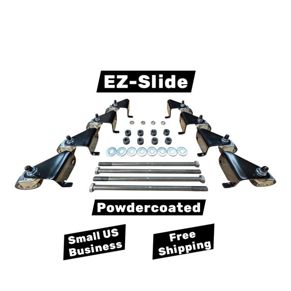 Ez-slide™ Quickjack Caster Wheel Kit! Heavy Duty 8ga Powdercoated