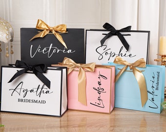 Personalized Gift Bags,Wedding Gift Bags, Bridesmaid Gift Bags,Welcome Gift Bags,Bridal Party Gift Bags,Bachelorette Party,Elegant Gift Bag