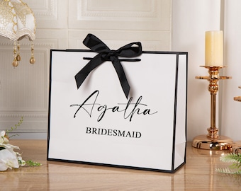 Personalized Gift Bags,Wedding Gift Bags, Bridesmaid Gift Bags,Welcome Gift Bags,Bridal Party Gift Bags,Bachelorette Party,Elegant Gift Bag