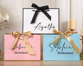 Personalized Gift Bags,Wedding Gift Bags, Bridesmaid Gift Bags,Welcome Gift Bags,Bridal Party Gift Bags,Bachelorette Party,Elegant Gift Bag